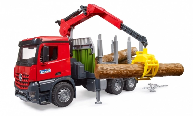 Bruder tømmertransport med hydraulisk kran