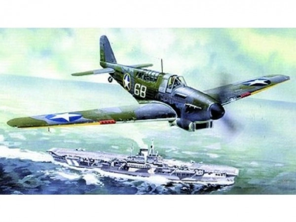 Model Fairey Fulmar MK.I/MK.II 17x19,6cm i kassen 25x14,5x4,5cm