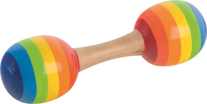 Dobbelt træmaracas GOKI – 2 stk.
