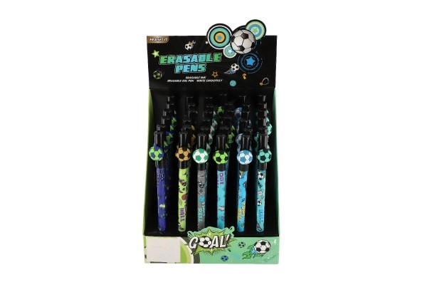 Sletbart pen oval fodbold 16cm plast 6 farver 36stk i kassen