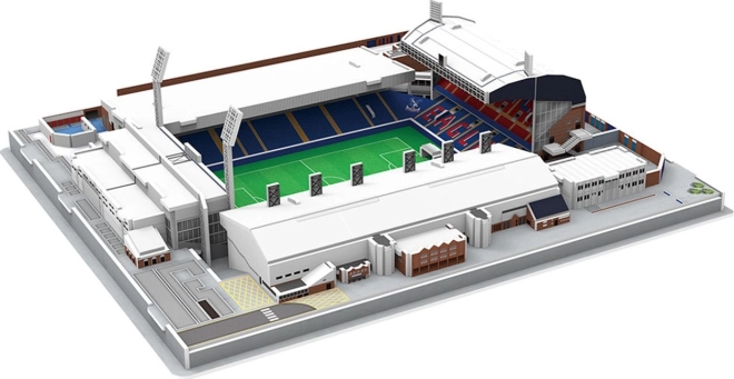 3D-puslespil af stadionet Selhurst Park – CRYSTAL PALACE, 94 brikker