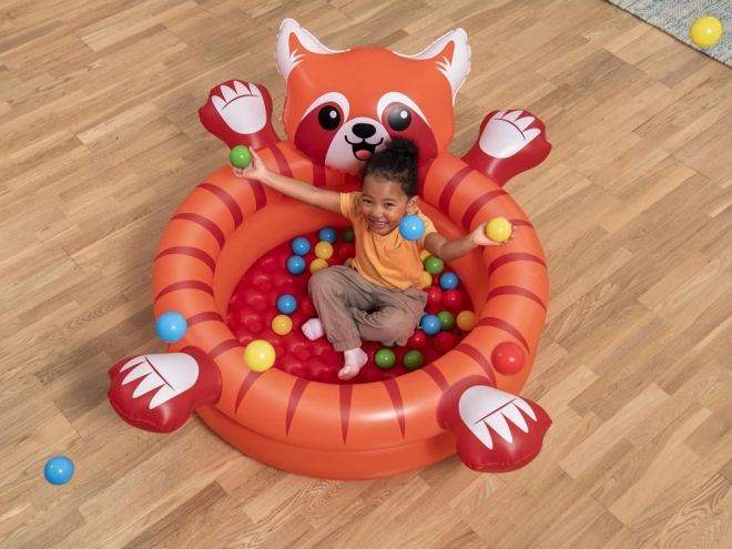 Tør pool rød panda med bolde fra Bestway