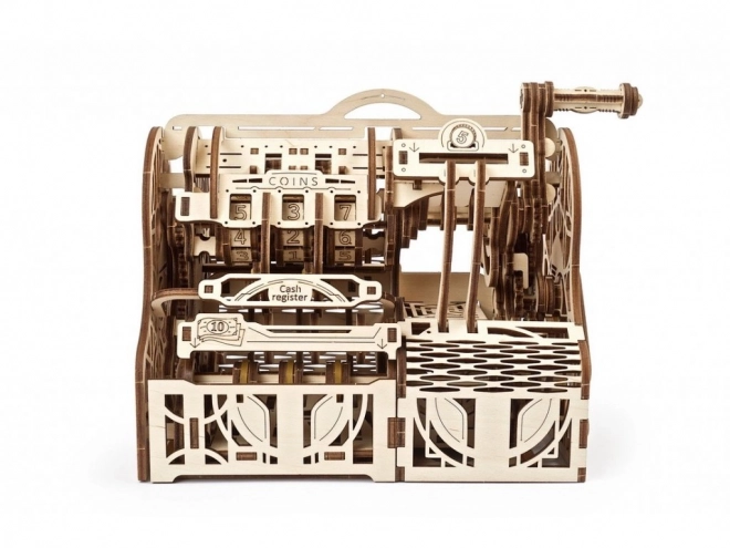 Ugears 3D træ mekanisk puslespil Kasseapparat