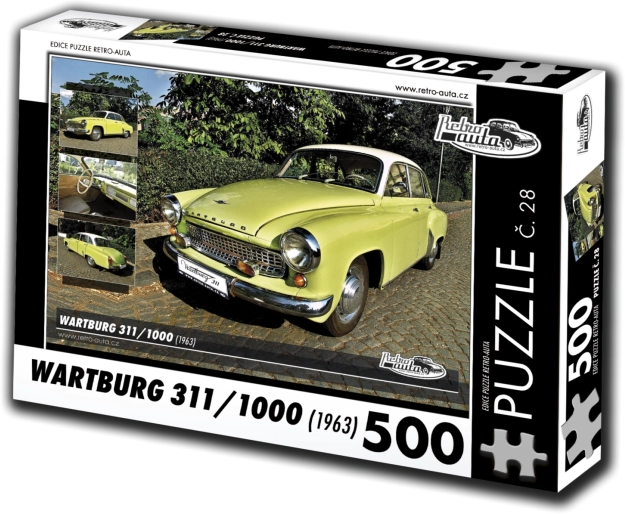 retro-auta puslespil wartburg 311 (1963) – 500 brikker