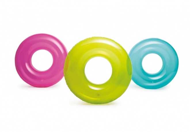 Oppustelig ring 76 cm ass. 3 farver i pose