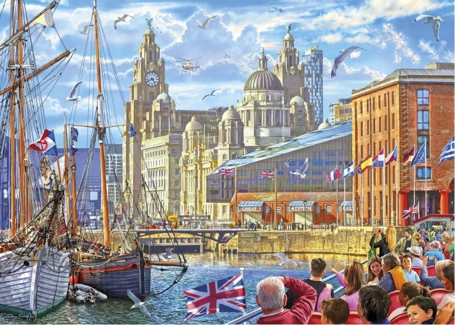 Puslespil Albert Dock, Liverpool 1000 brikker