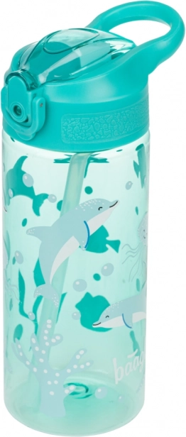 Tritanflaske med sugerør Havets verden 500 ml