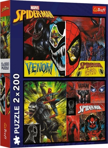 Puslespil 2×200 – dag og nat SPIDER-MAN
