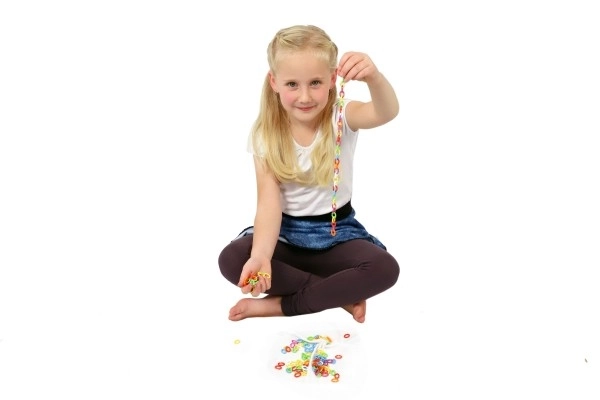 Farverige C-figurer 150 stk plastik i pose