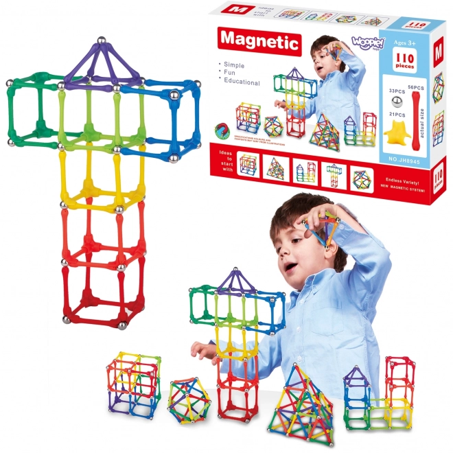 Woopie Magnetisk konstruktionssæt 110 dele