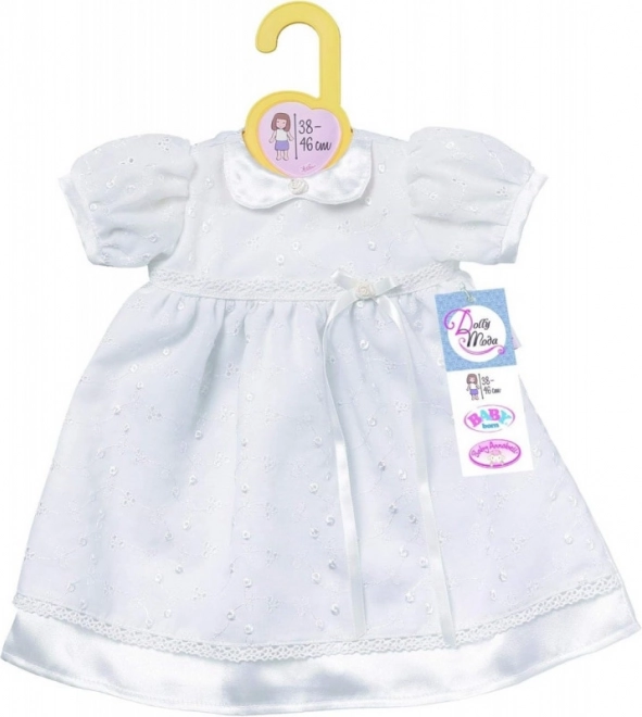 Festlig dåbskjole til BABY BORN-dukken Dolly Moda 43 cm