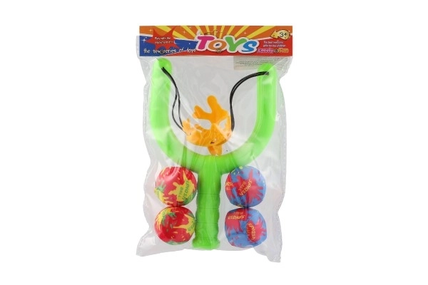 Slynge med vandbomber 4 stk plast/stof 24x16cm i pose