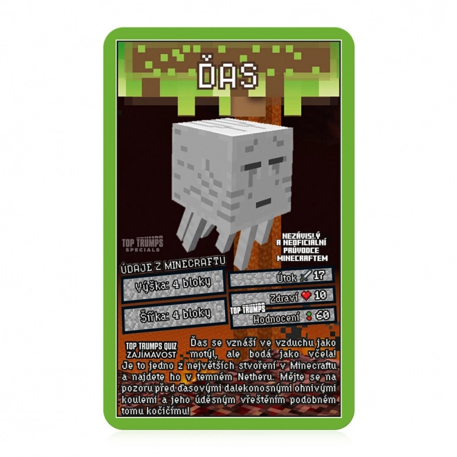 Kortspillet Top Trumps Minecraft