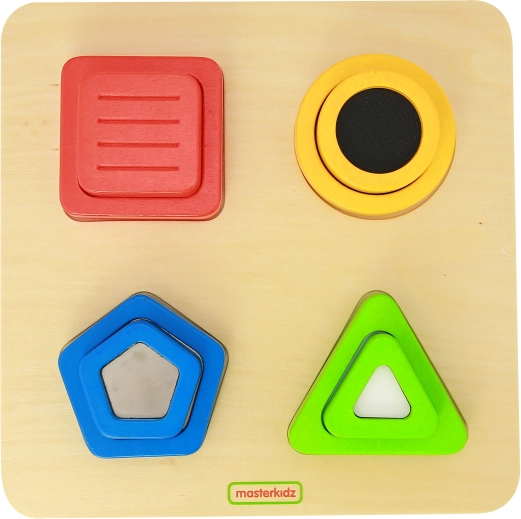 Træ sensorisk formesorterer MASTERKIDZ Montessori
