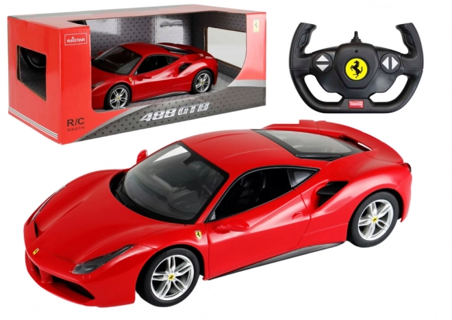 Rastar 1:14 Ferrari 488 GTB Rød