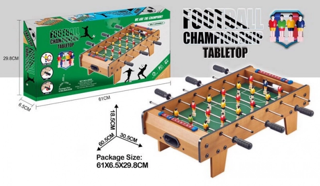 Træ bordfodbold