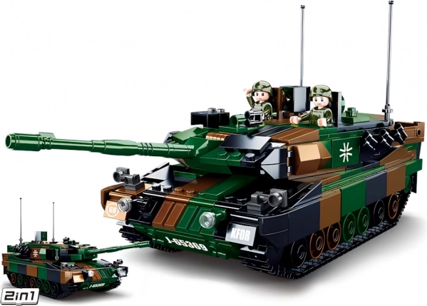 Sluban modelklodser tysk kampvogn Leopard 2A5 byggesæt