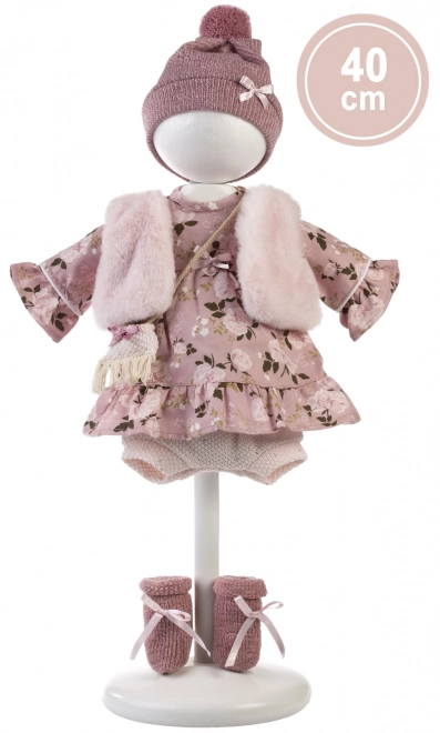 Llorens 540C CARLA - realistisk dukke med blødt stofkrop - 40 cm