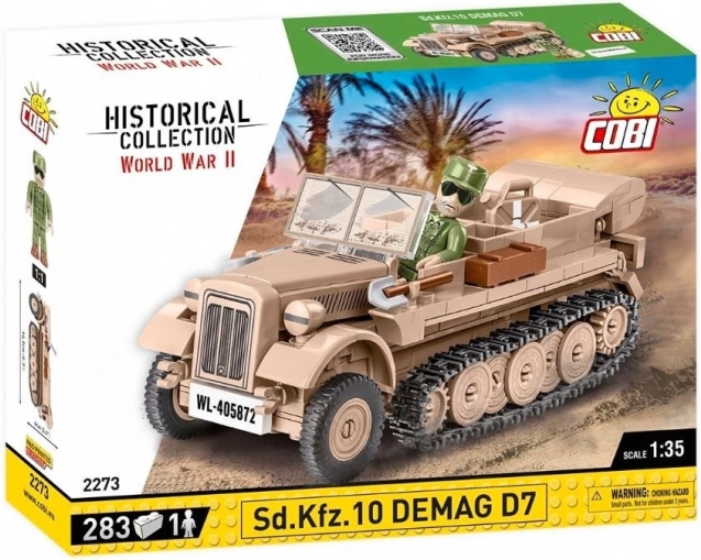 Byggesæt af halvbæltekøretøjet Sd.Kfz. 10 DEMAG D7 i skala 1:35