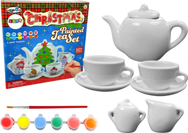 Julesæt til egen porcelænsmaling for børn