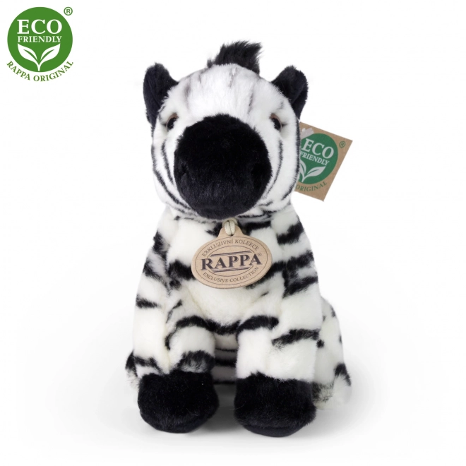 Plys Zebra siddende 18 cm miljøvenlig