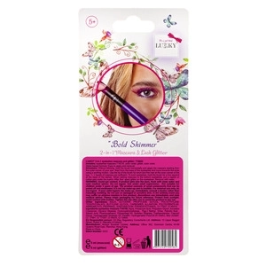Lukky 2-i-1 mascara og glitter til øjenvipper, lilla