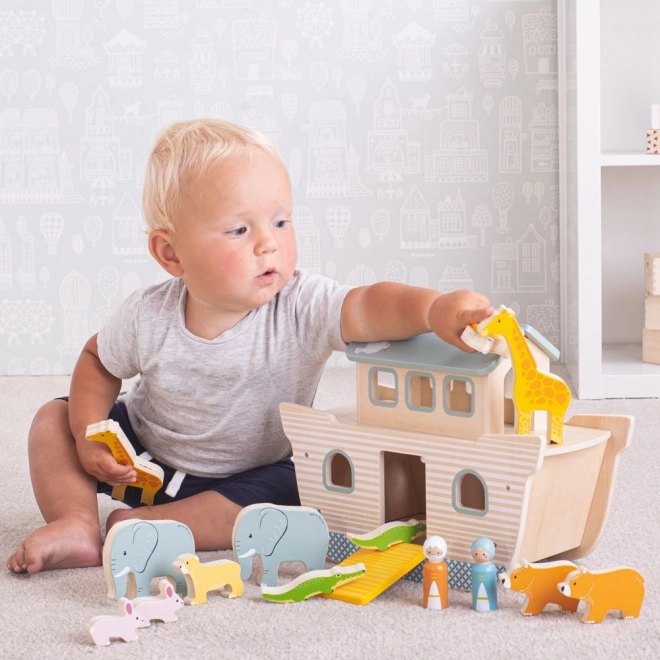 Trælegetøj Noas Ark fra Bigjigs Toys