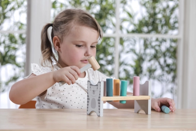VIGA PolarB Trælænke med hammer – Montessori legetøj