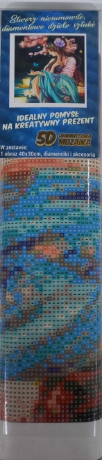 Diamantmaleri Sommerfugledronning 30x40cm
