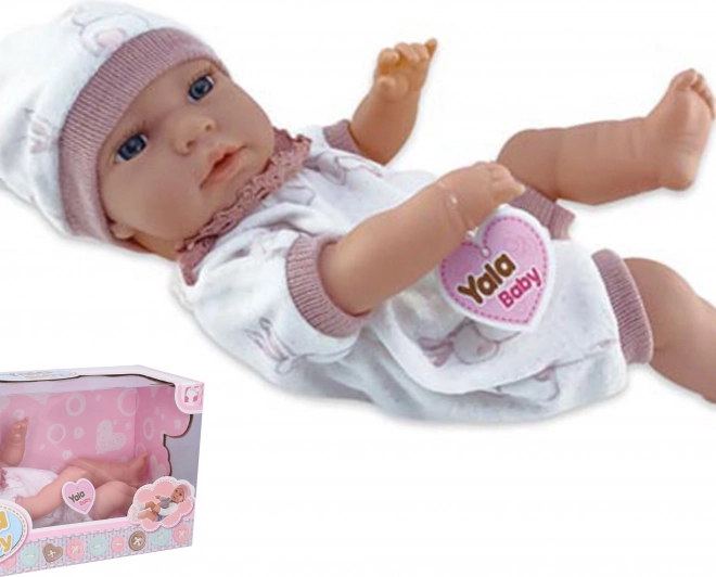 Babydukke lyserød 40 cm