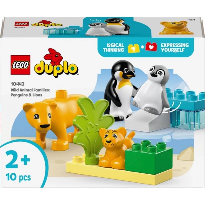 Lego Duplo Vilde dyrs familier: Pingviner og løver
