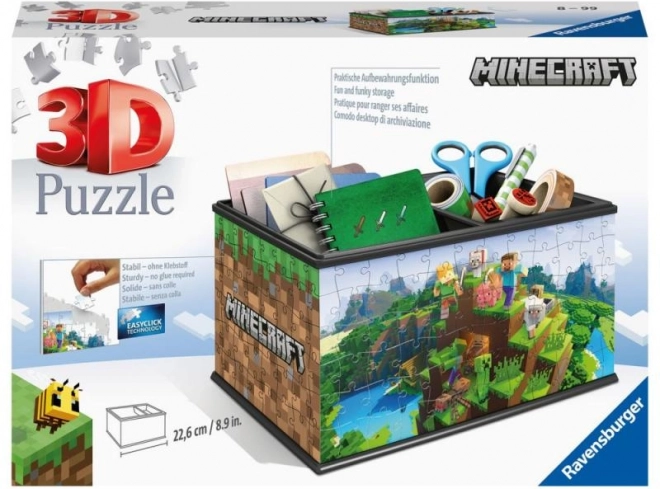 Ravensburger 3D-puslespil MINECRAFT opbevaringskiste (108 brikker)