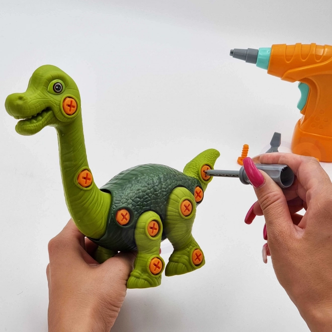 Dinozaur til Samling WOOPIE med Boremaskine