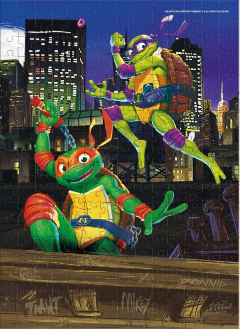 Puslespil Skildpadderne Ninja: Donatello og Michelangelo