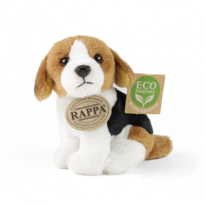 Plys-hund siddende 13 cm ECO-FRIENDLY
