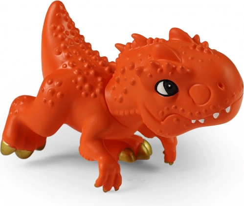 Oransje dinosaur 14 cm