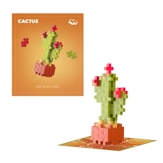 Plus-Plus blomster kaktus – kreativt byggesæt