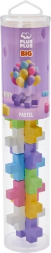 Plus-Plus BIG pastel rør 15 stk
