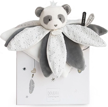 gavesæt – plysbamse nusseklud panda 26 cm