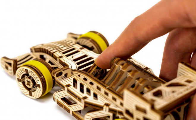 WOODEN CITY 3D puslespil Racerbil Bolid 108 dele