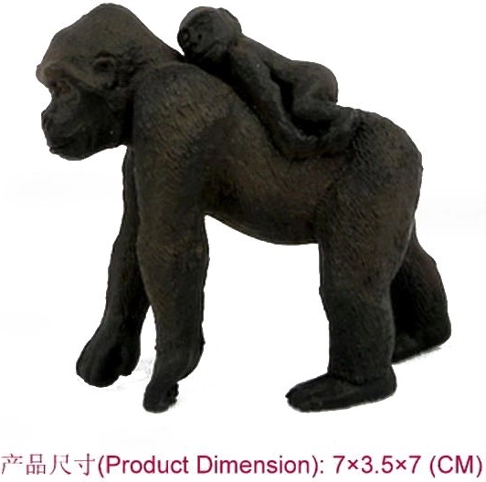 Figur af gorilla med unge