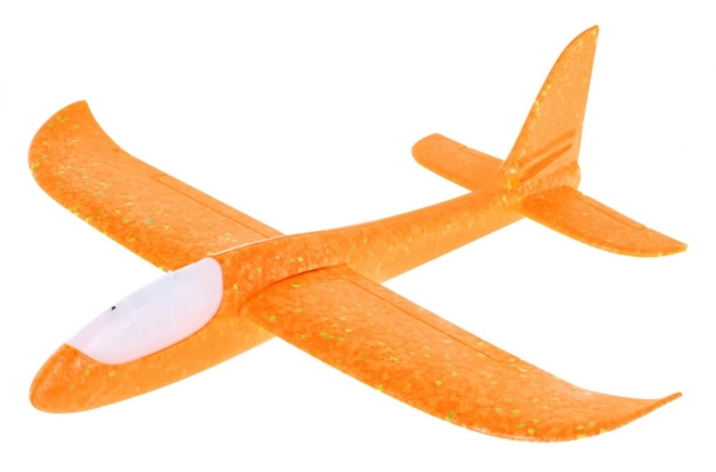 Polystyrenflyvemodel med bevægelig stabilisator + lys – Orange