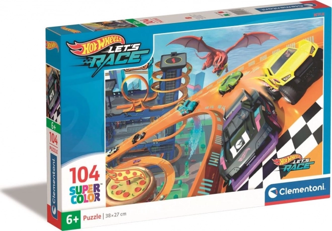 CLEMENTONI Puslespil Hot Wheels 104 dele