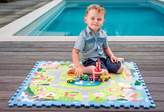 Skummåtte til gulv Village 9 stk
