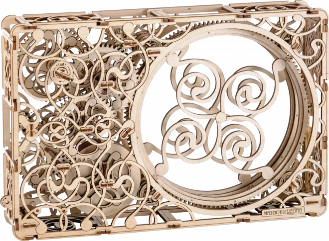 Mekanisk billede - træ 3D puslespil