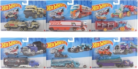 HOT WHEELS transportlastbil med bil 1:64