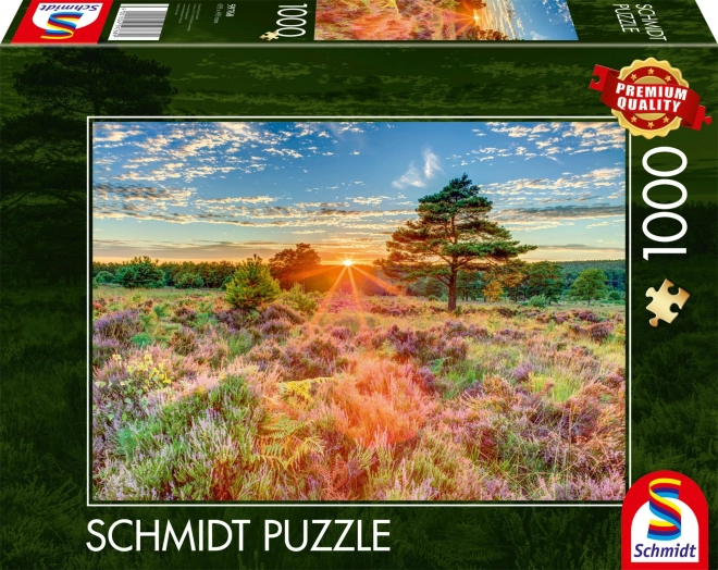 Puslespil Solnedgang på heden
