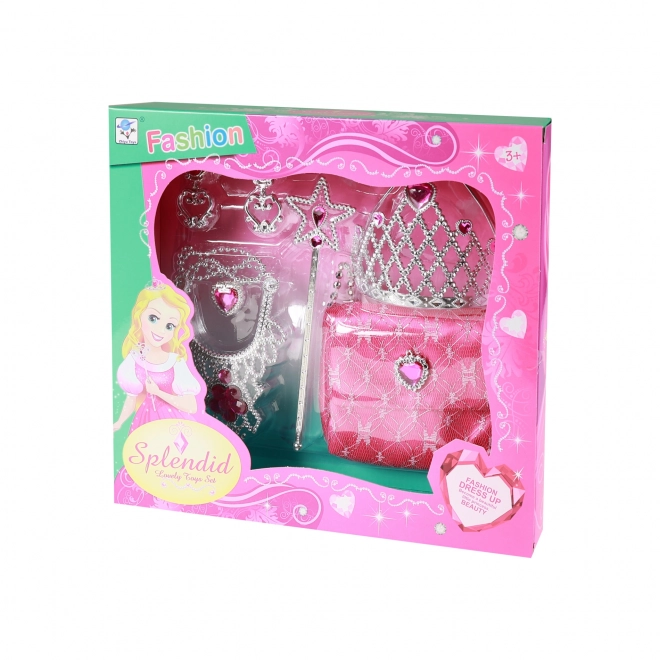 Sæt prinsesse med pink taske