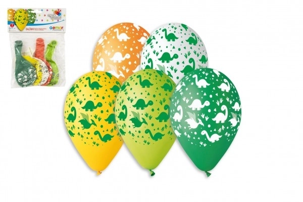 Oppustelige dinosaurballoner - 5 stykker