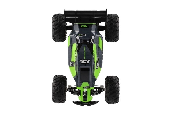 Auto RC Buggy hastighed 2,4GHz plast 25cm med batteri i kasse 31x14x18cm – Grøn